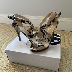Nine West Snakeskin Heels
